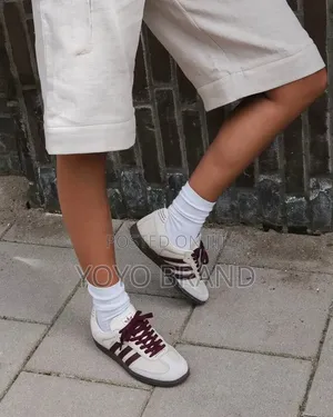 Adidas Samba OG "Wonder White/Maroon" Unisex Sneakers