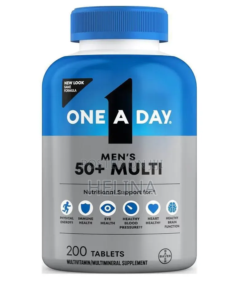 One a Day Men's 50+ Multi 200 Tablets Supplement Original From USA