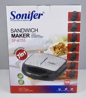 Sonifer Sandwich Maker 7-in-1 SF-6155 – 750W Multi Snack Maker