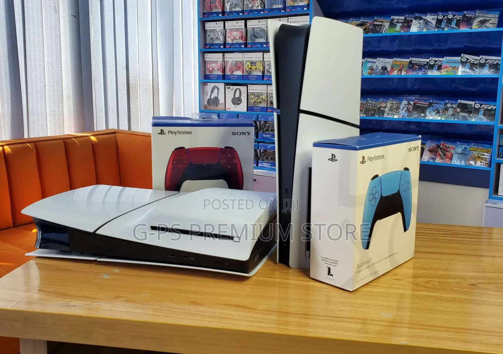 PS5 Slim FC 27 + 5 Games 1 Joystick በፈለጉት ከለር Joystick መርጠው መውሰድ ይችላሉ