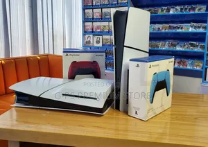 PS5 Slim FC 27 + 5 Games 1 Joystick በፈለጉት ከለር Joystick መርጠው መውሰድ ይችላሉ