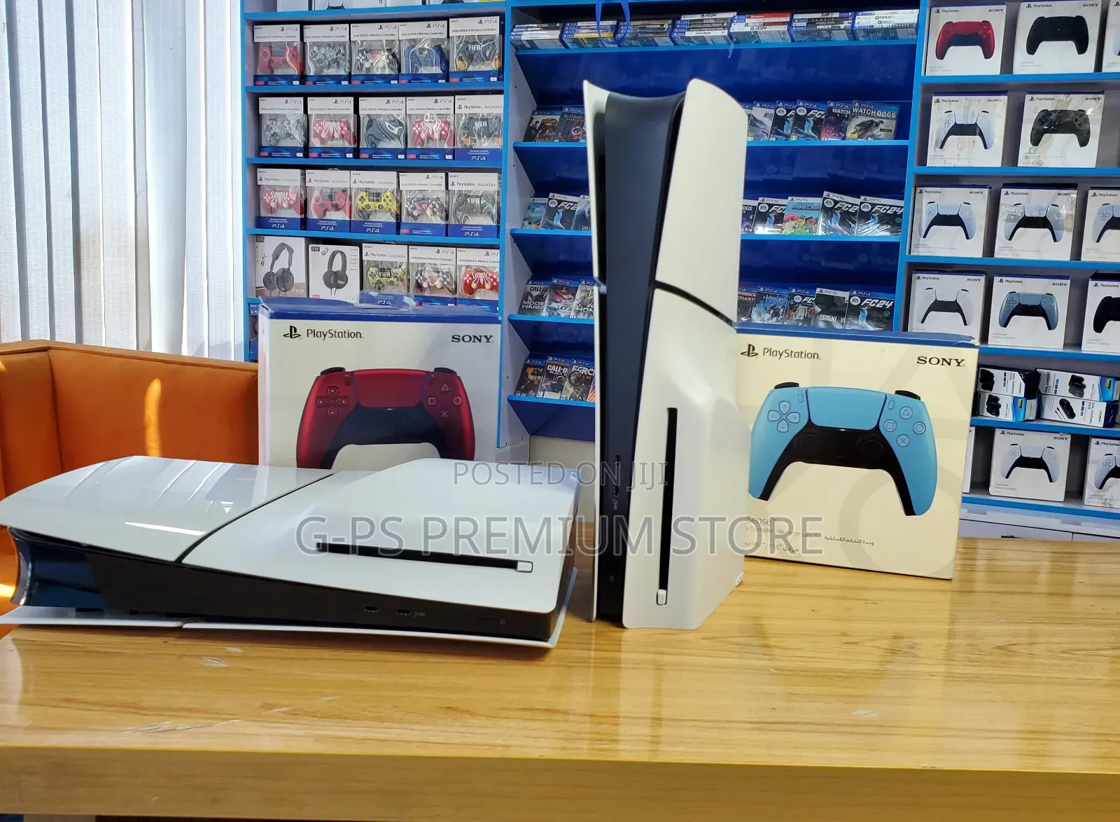 PS5 Slim FC 27 + 5 Games 1 Joystick በፈለጉት ከለር Joystick መርጠው መውሰድ ይችላሉ
