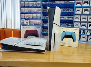 PS5 Slim FC 27 + 5 Games 1 Joystick በፈለጉት ከለር Joystick መርጠው መውሰድ ይችላሉ
