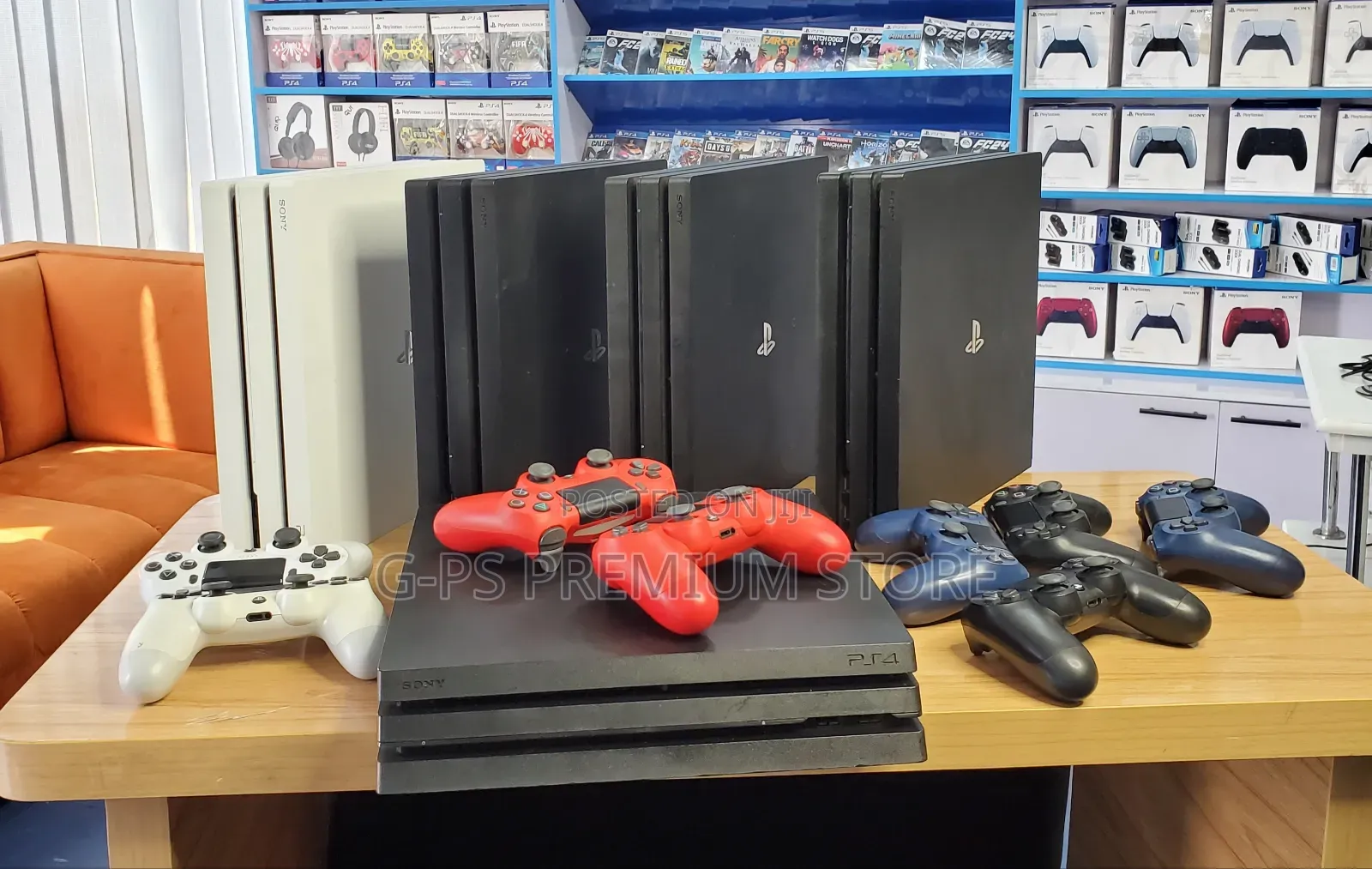 PS4 Pro Jailbreak FC 27 + 10 Games 2 Joystick በፈለጉት ከለር መርጠው መውሰድ ይችላሉ