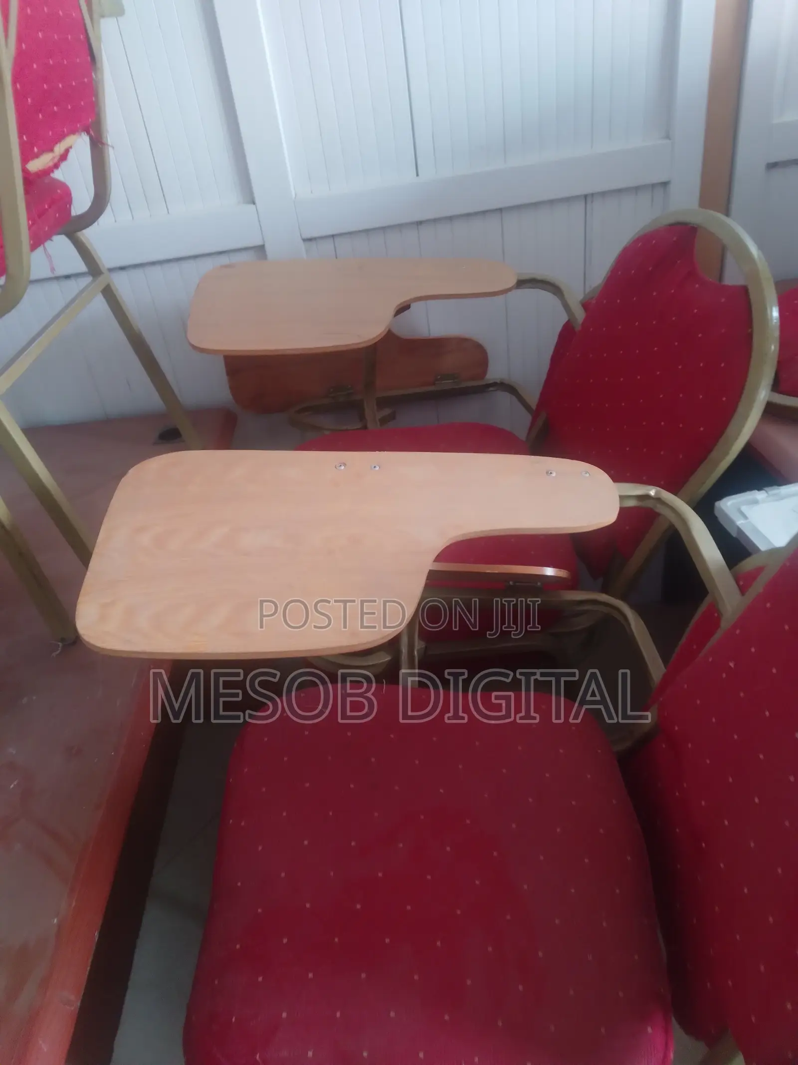 Student Training Chairs With Writing Tablet / Classroom Arm Chairs