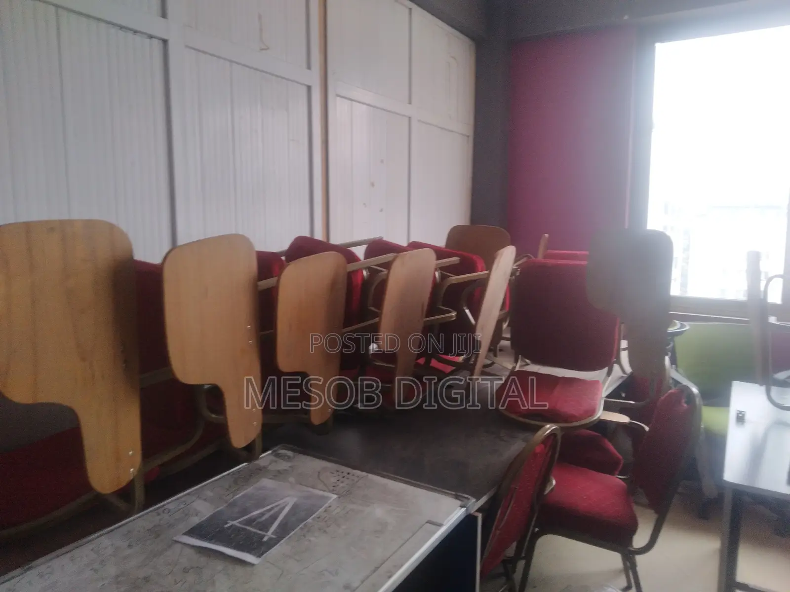 Student Training Chairs With Writing Tablet / Classroom Arm Chairs