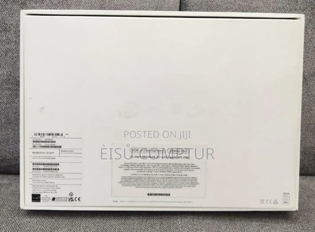 New Laptop Apple MacBook Air 2020 M1 8GB Apple M1 SSD 256GB