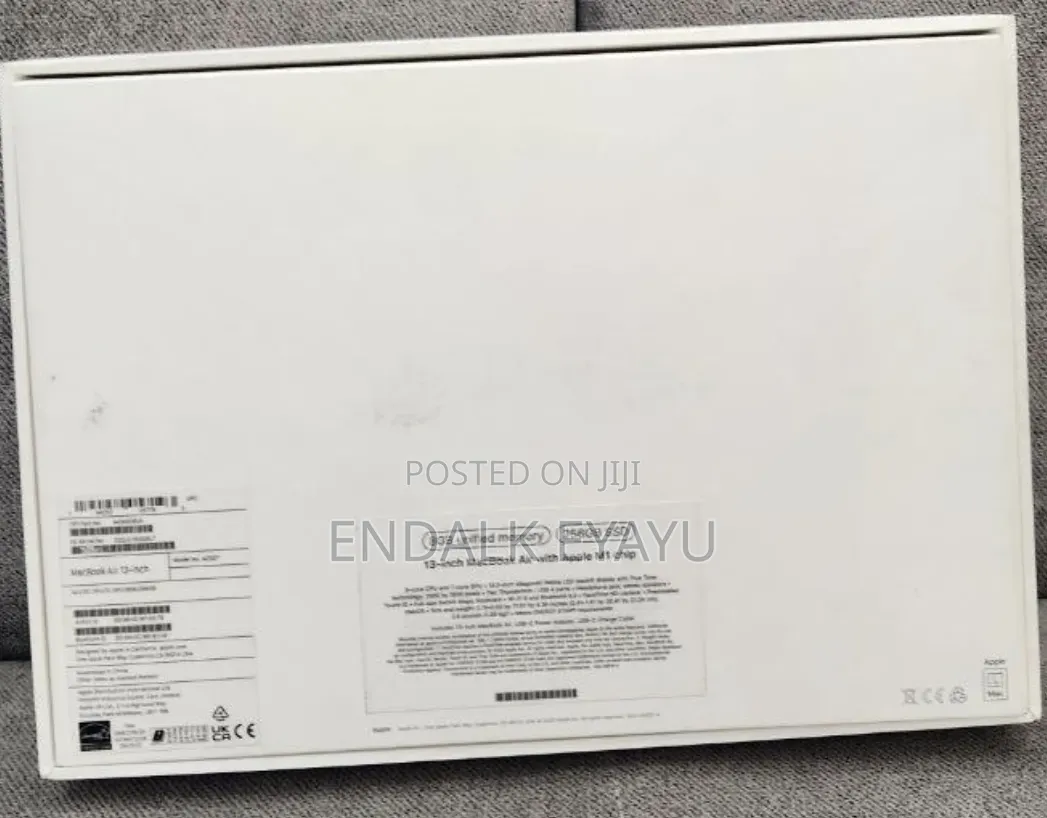 New Laptop Apple MacBook Air 2020 M1 8GB Apple M1 SSD 256GB
