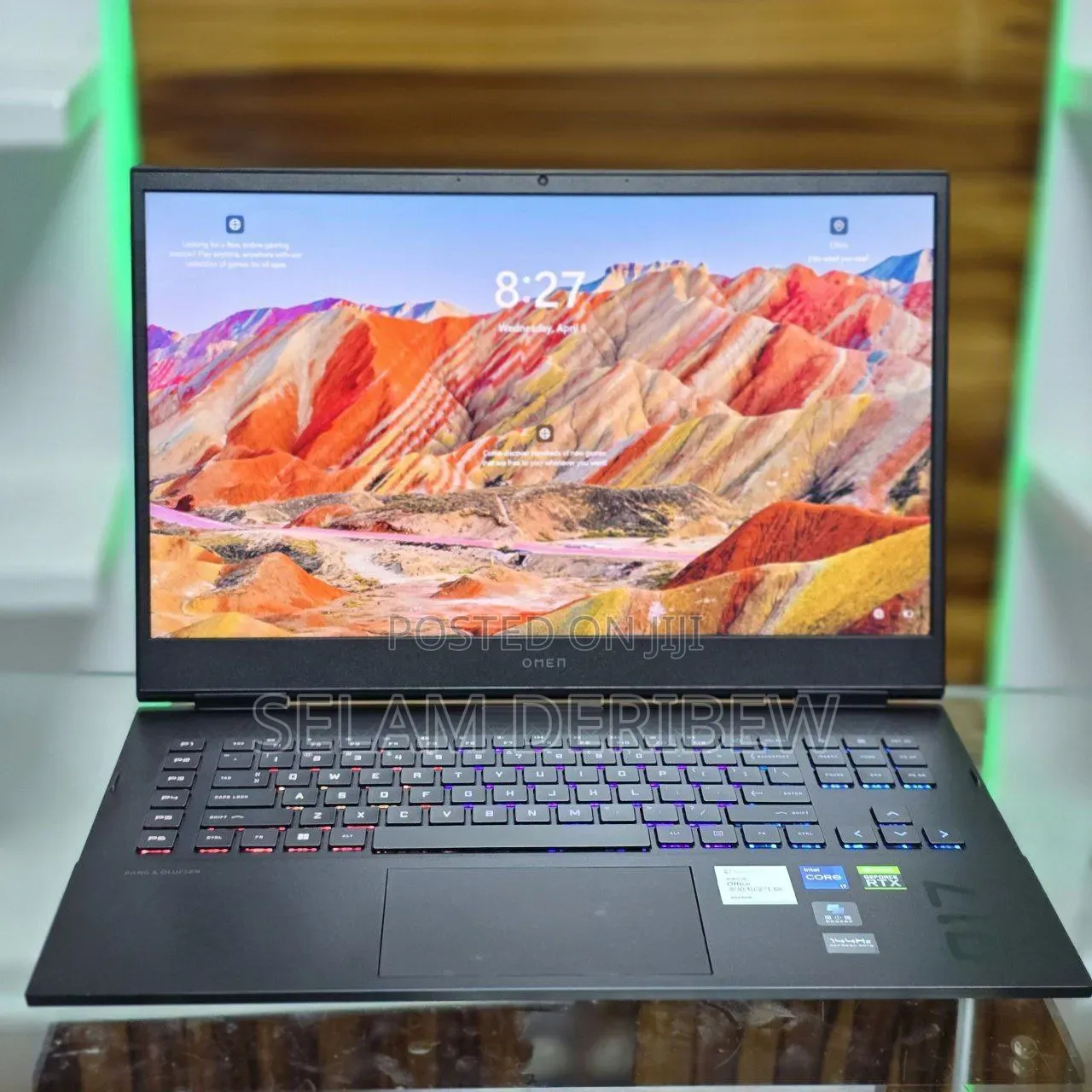 New Laptop HP Omen 17 16GB Intel Core i7 SSD 1T