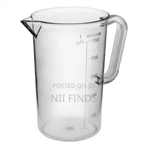 Plastic Measuring Jug With a Handle, Spout
