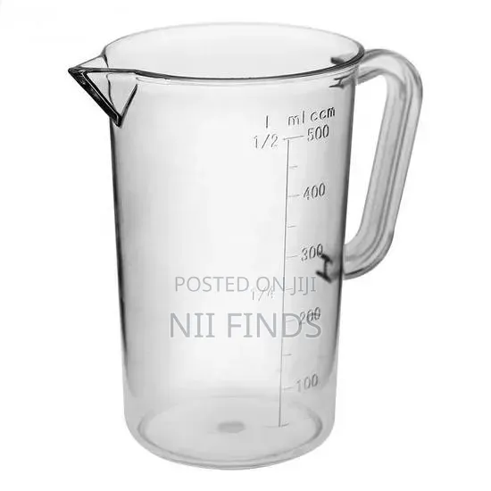 Plastic Measuring Jug With a Handle, Spout