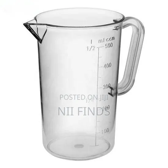 Plastic Measuring Jug With a Handle, Spout