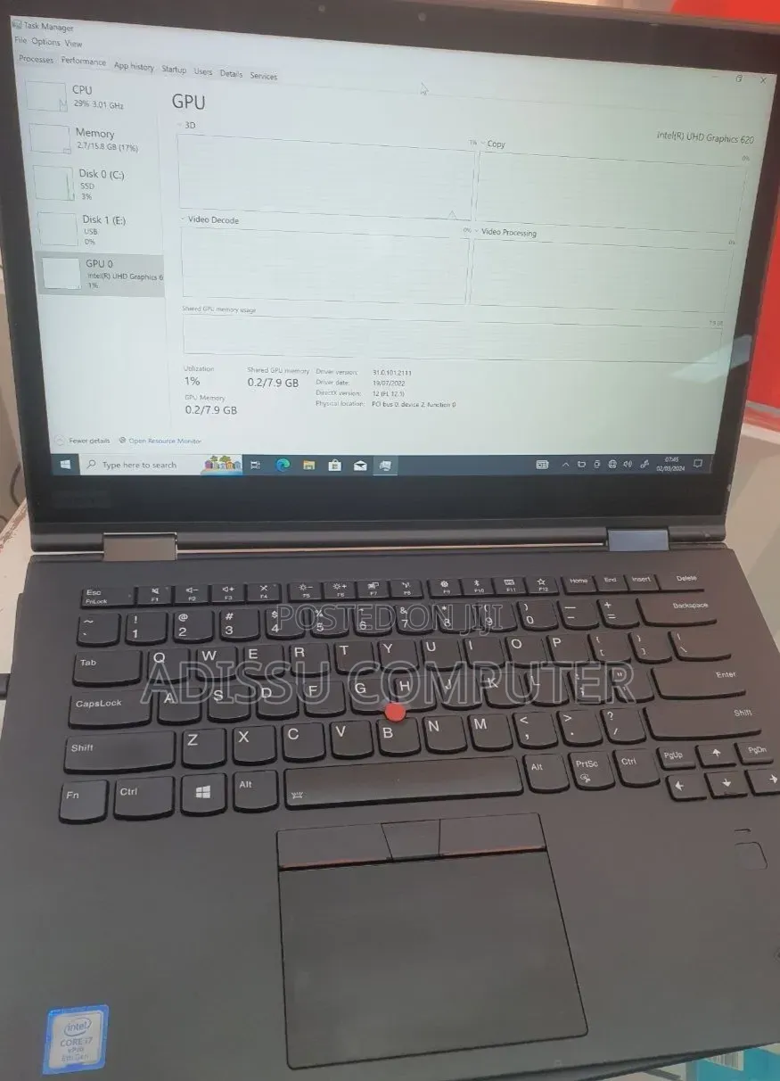New Laptop Lenovo ThinkPad X1 Yoga 16GB Intel Core i7 SSD 512GB