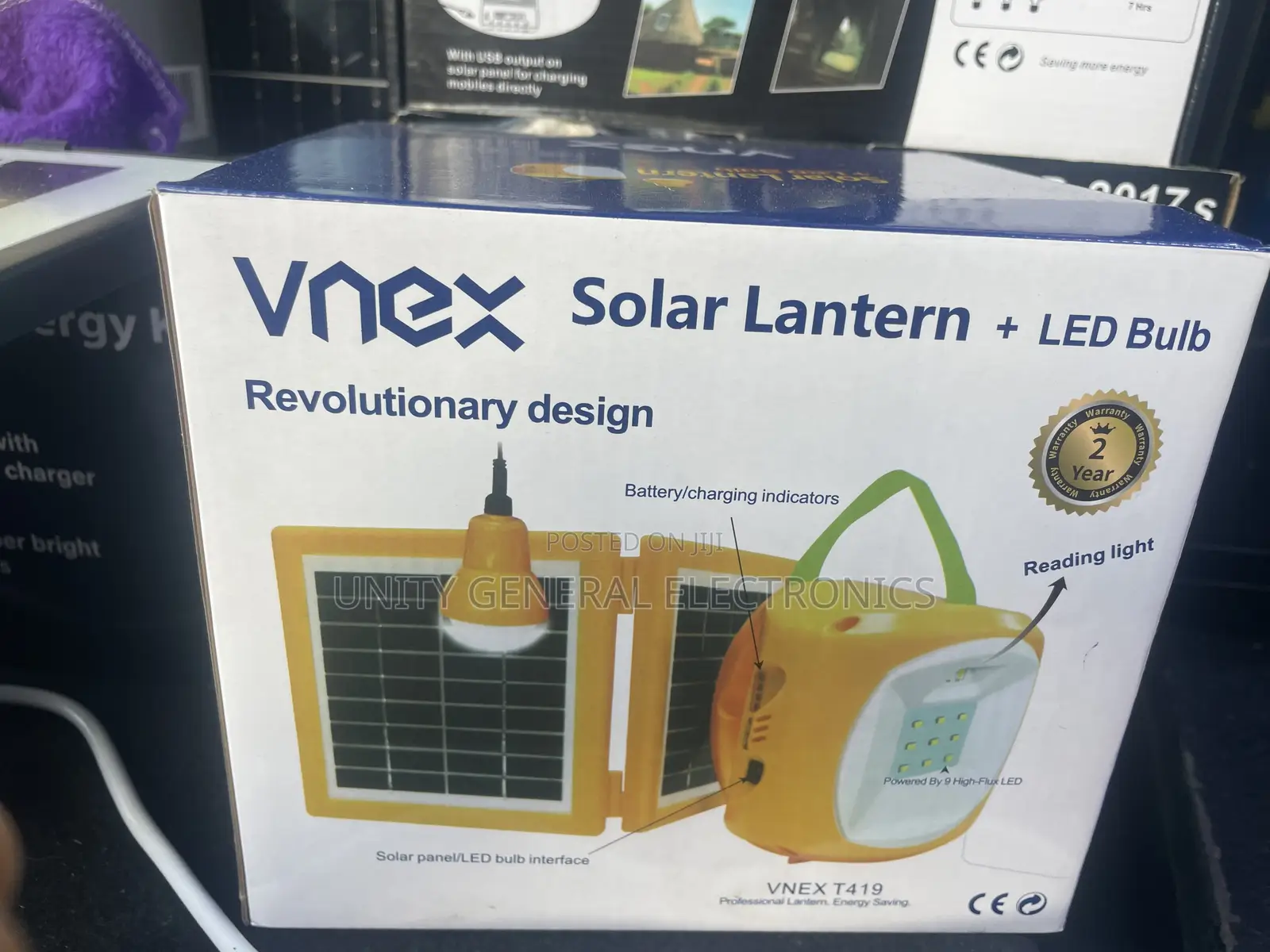 Vnex ባለ አንድ አምፓል ሶላር