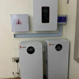 10kw Solar Power System Ethiopia/10kw Inverter +10.24kwh Battery+8*620