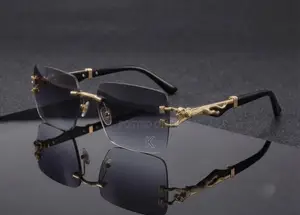 Luxury Gold Metal Square Sunglasses