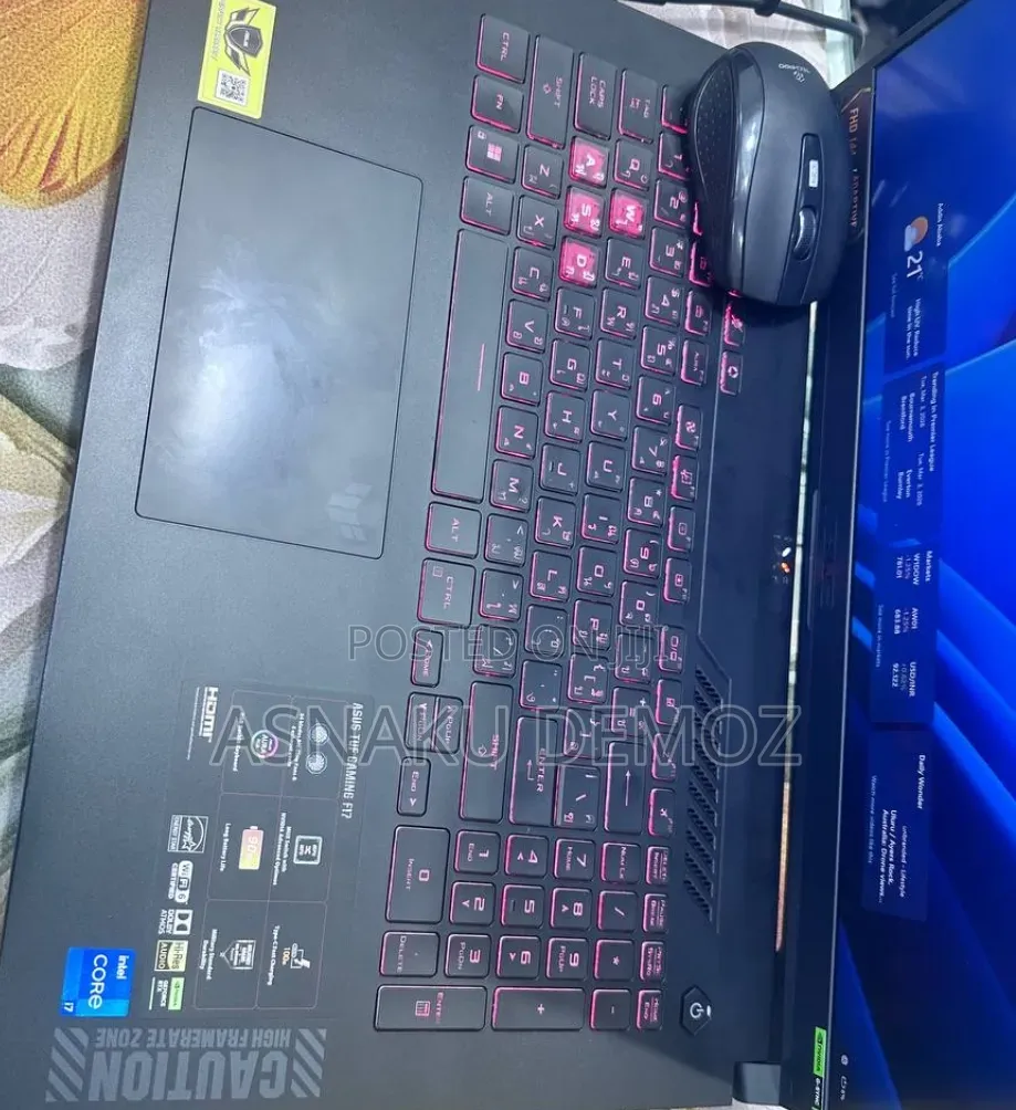 New Laptop Asus TUF Gaming F17 32GB Intel Core i7 SSD 1T