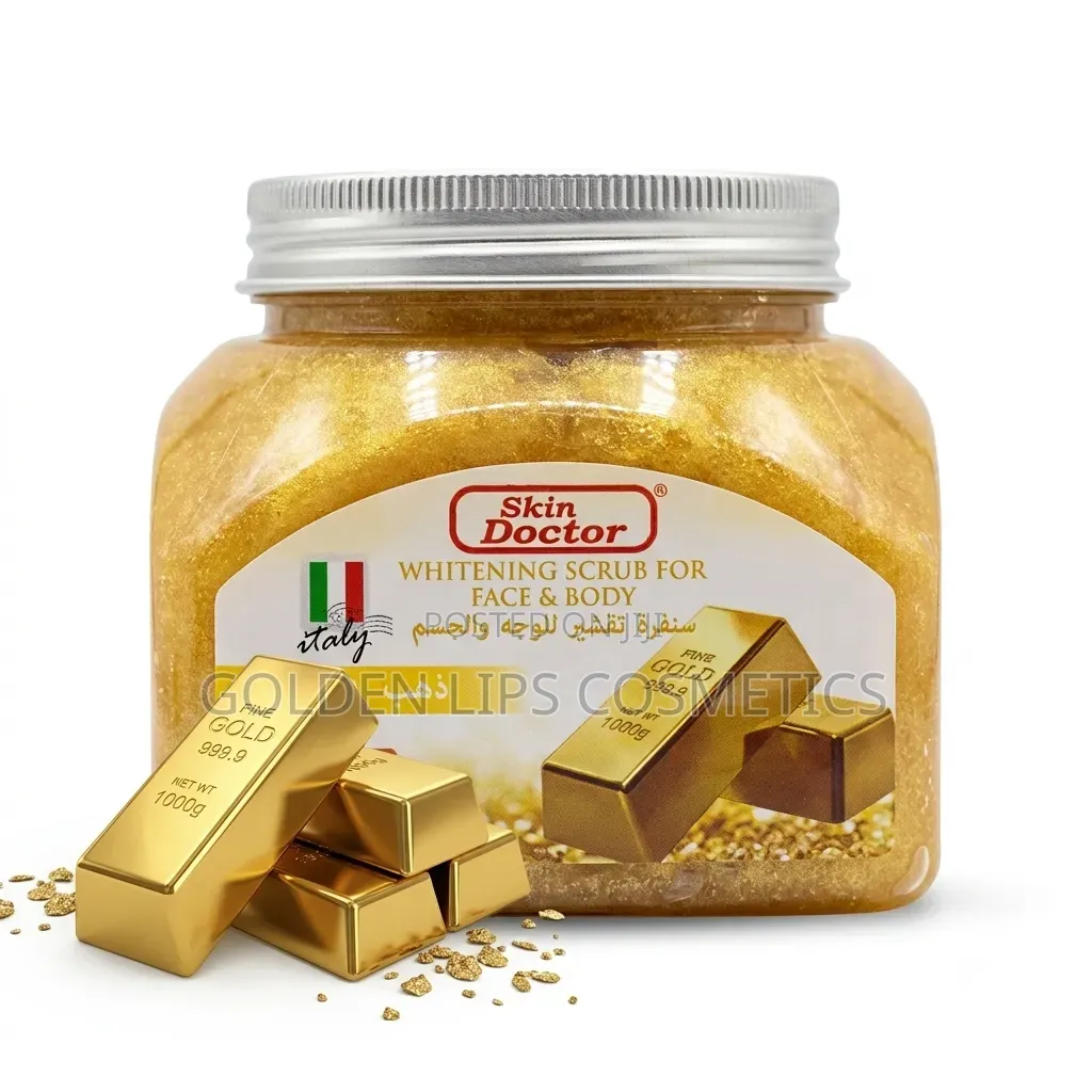 Skin Doctor Gold Whitening Scrub Face and Body 500ml