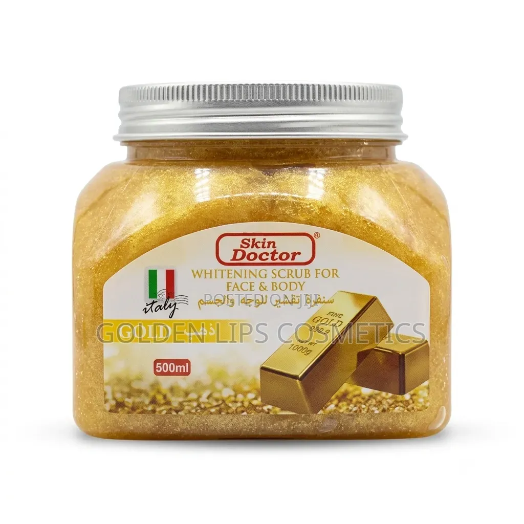 Skin Doctor Gold Whitening Scrub Face and Body 500ml