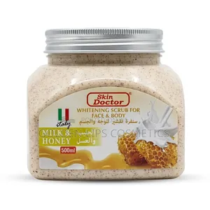 Skin Doctor Milk and Honey Whitening Scrub Face Body 500ml