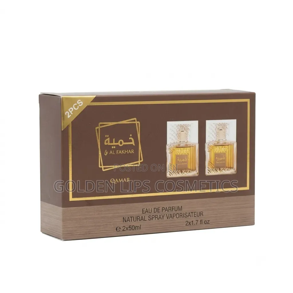 Lattafa Khamrah Qahwa Eau De Parfum Gift Set 2x50ml
