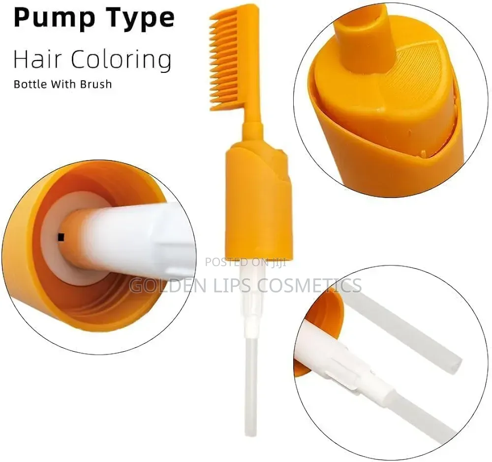 2 in 1 Root Comb Hair Oil and Dye Applicator Bottle