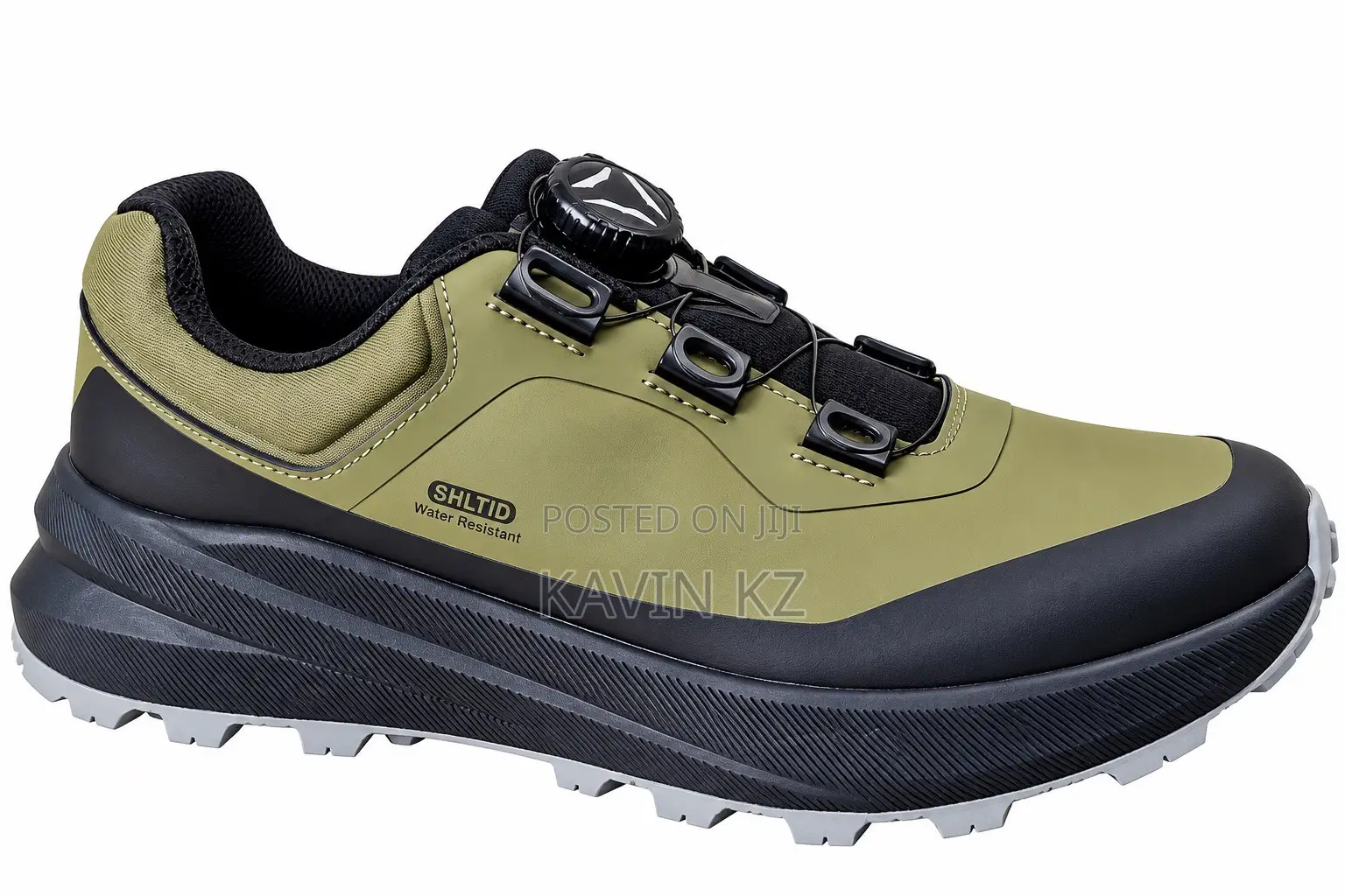 Men’s Waterproof Outdoor Hiking Shoes – Olive Green | Vibram Sole