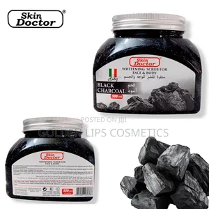 Skin Doctor Black Charcoal Whitening Scrub Face and Body 500ml