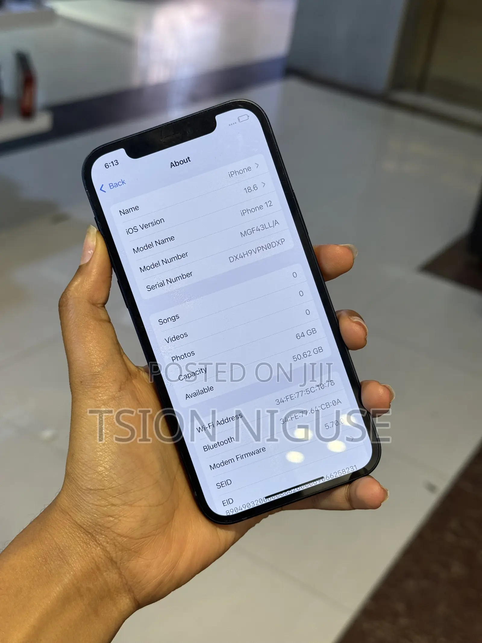 New Apple iPhone 12 64 GB Black