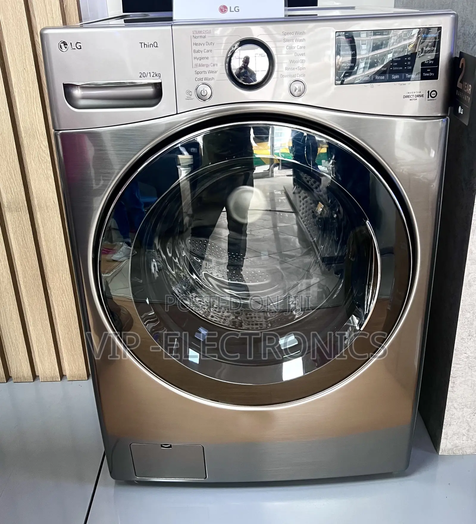 LG Automatic Washing Machine ThinQ 20KG Washer 12KG Dryer Front Load