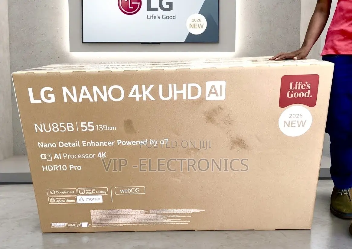 LG 55 Inch TV NU85B Nano UHD Smart – 2026 New Powered by the Α7