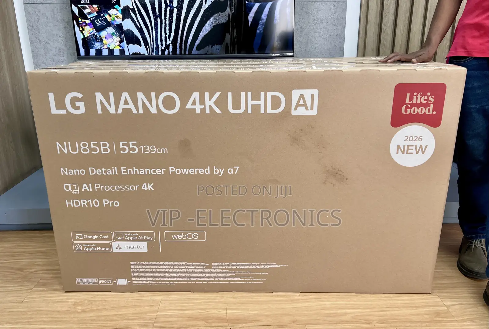 LG TV 55 Inch Nano Uhd Ai Smart TV 2026 Nu85b Α7 Ai Processor