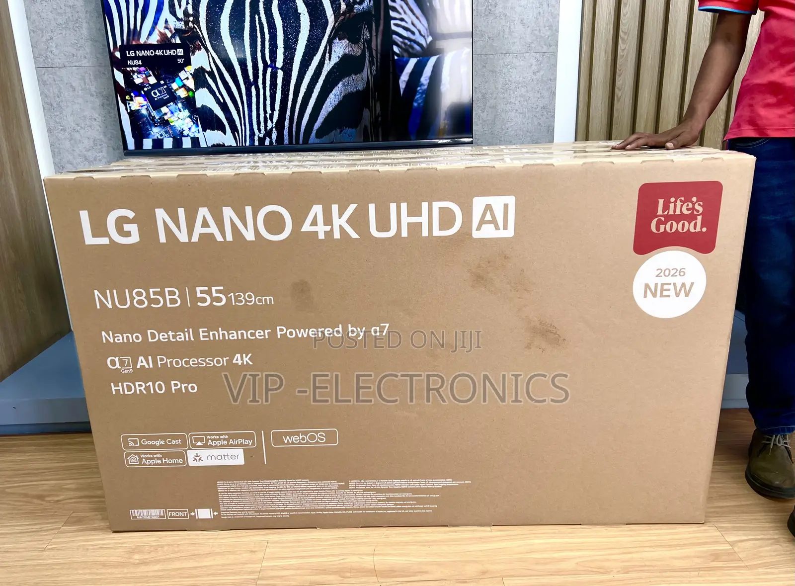 LG TV 55 Inch Nano Uhd Ai Smart TV 2026 Nu85b Α7 Ai Processor