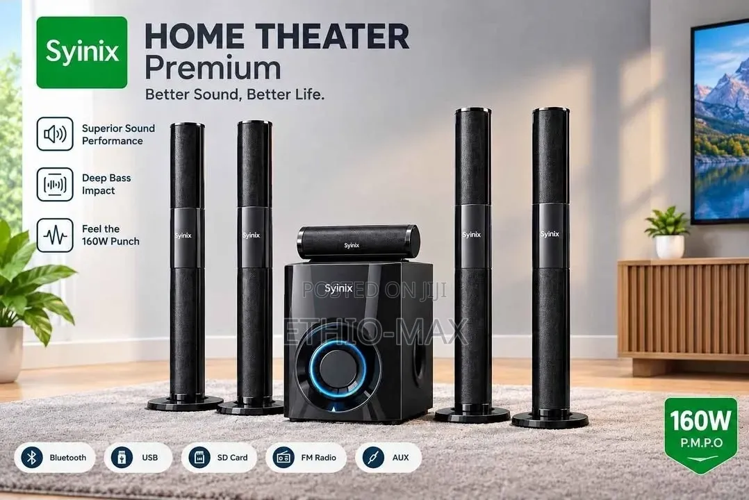 Syinix Home Theater Premium Speaker – Powerful Sound Deep Bass