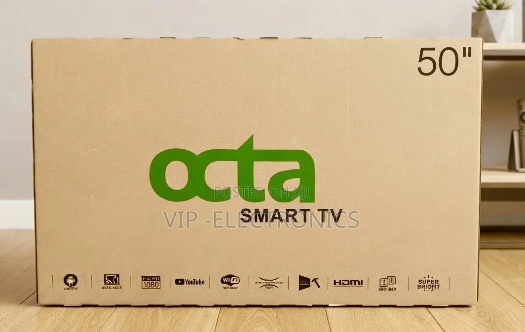 Octa 50 Inch TV Smart Android TV Full HD 1080p Built-in YouTube