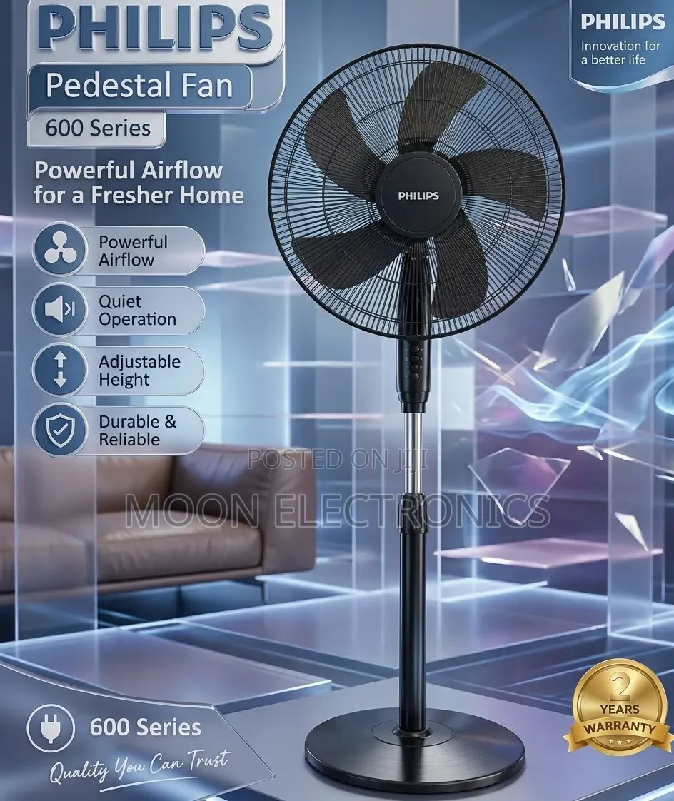 Philips Standing Fan – 600 Series | Powerful Quiet Cooling! 