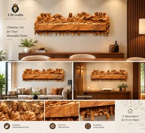 The LAST SUPPER — Handcrafted Wanza Wood Masterpiece የመጨረሻው እራት