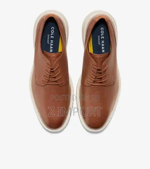 Cole Haan Men's Grand+ Plain Toe Oxfords British Tan Leather Shoe