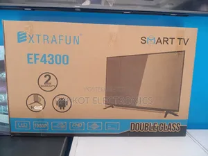 Xtrafun Smart Led TV 43 Inch Andraid Doubel Gelass 2026 Hi Fi Speaker