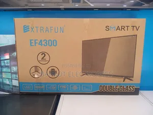 Xtrafun Smart Led TV 43 Inch Andraid Doubel Gelass 2026 Hi Fi Speaker