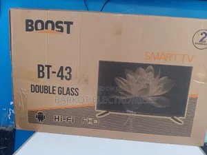 Boost Smart Led TV 43 Inch Andraid Doubel Gelass Adis 2026 Hifi Spe