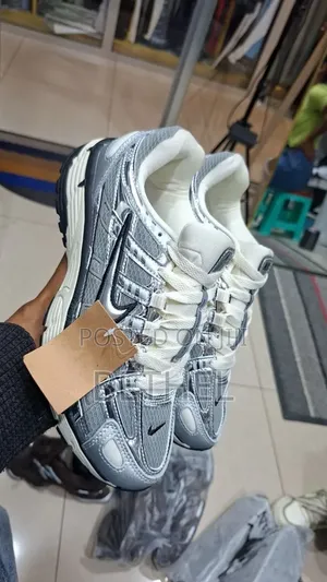 Nike P-6000 Metallic Silver,Royal Blue and Pink Sneakers