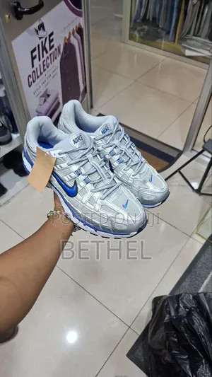 Nike P-6000 Metallic Silver,Royal Blue and Pink Sneakers