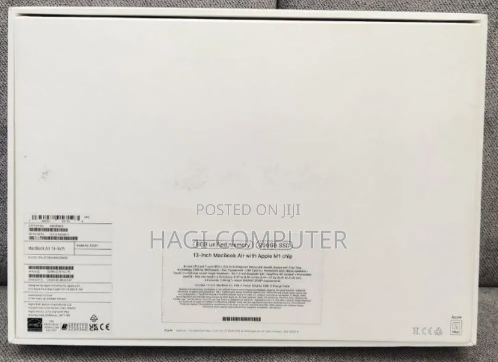 New Laptop Apple MacBook Air 2020 M1 8GB Apple M1 SSD 256GB