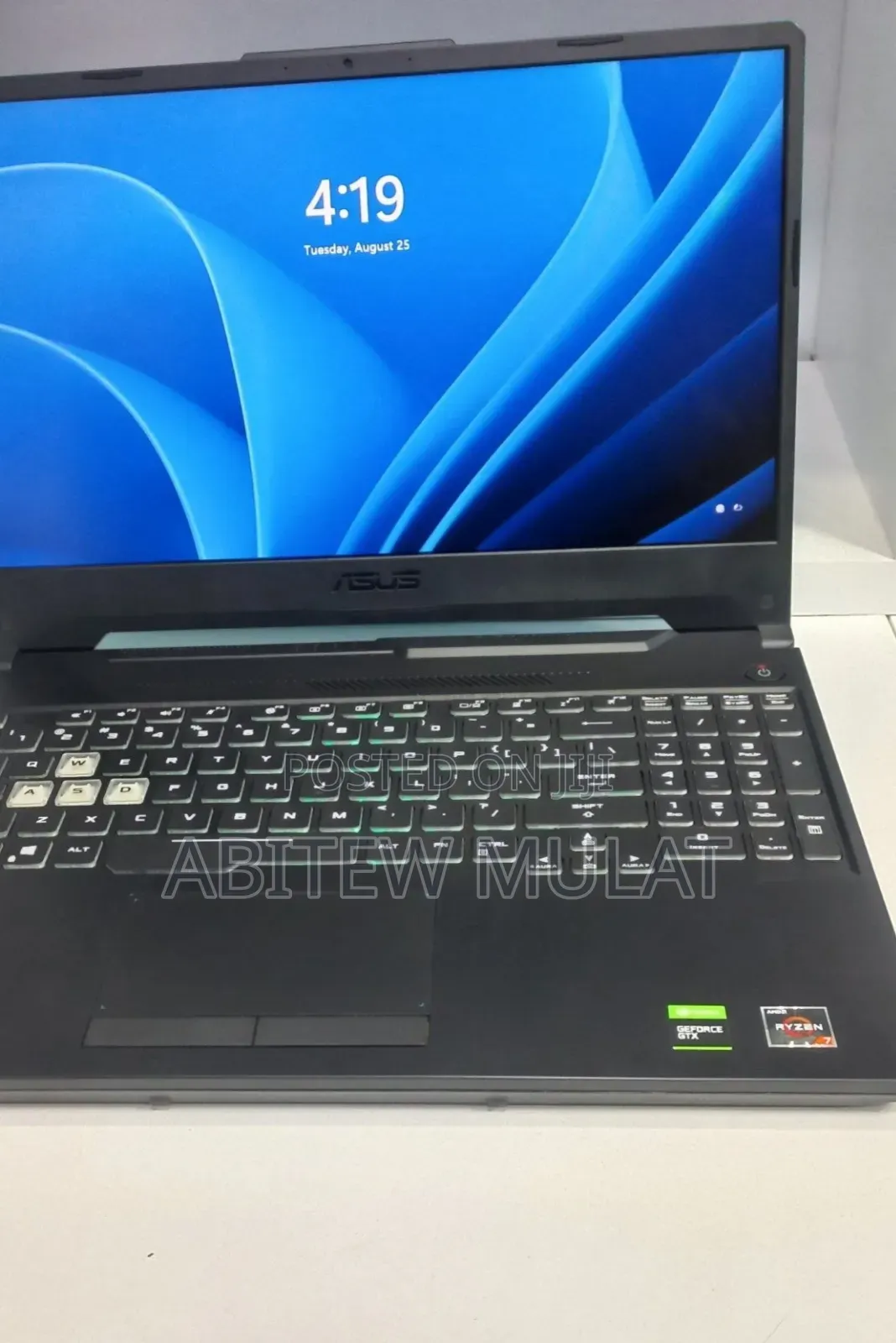 New Laptop Asus TUF Gaming A15 16GB AMD Ryzen 7 SSD 512GB