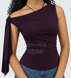 One-Shoulder Tie Top