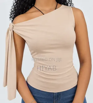 One-Shoulder Tie Top