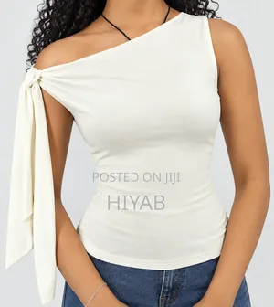 One-Shoulder Tie Top