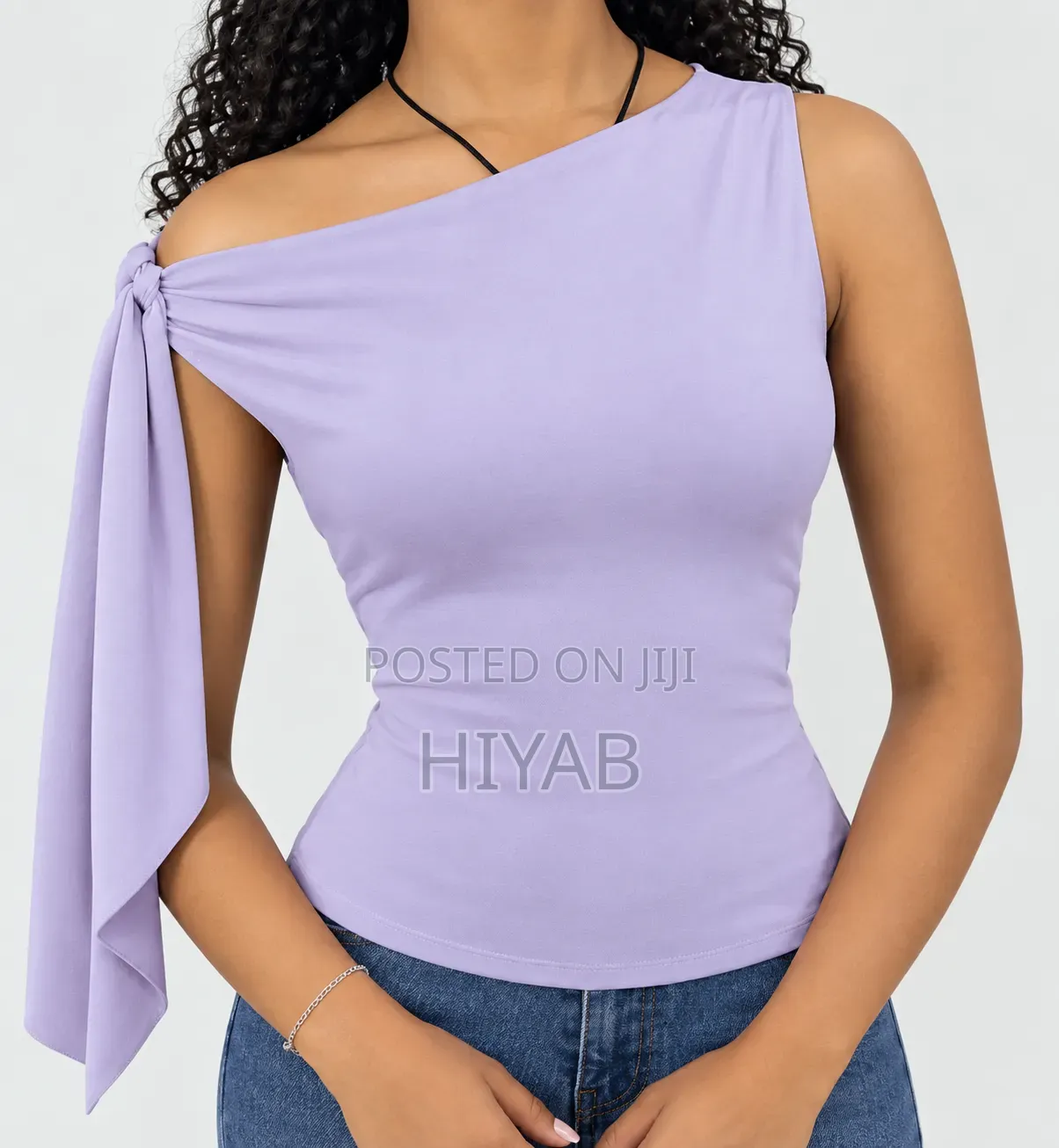 One-Shoulder Tie Top
