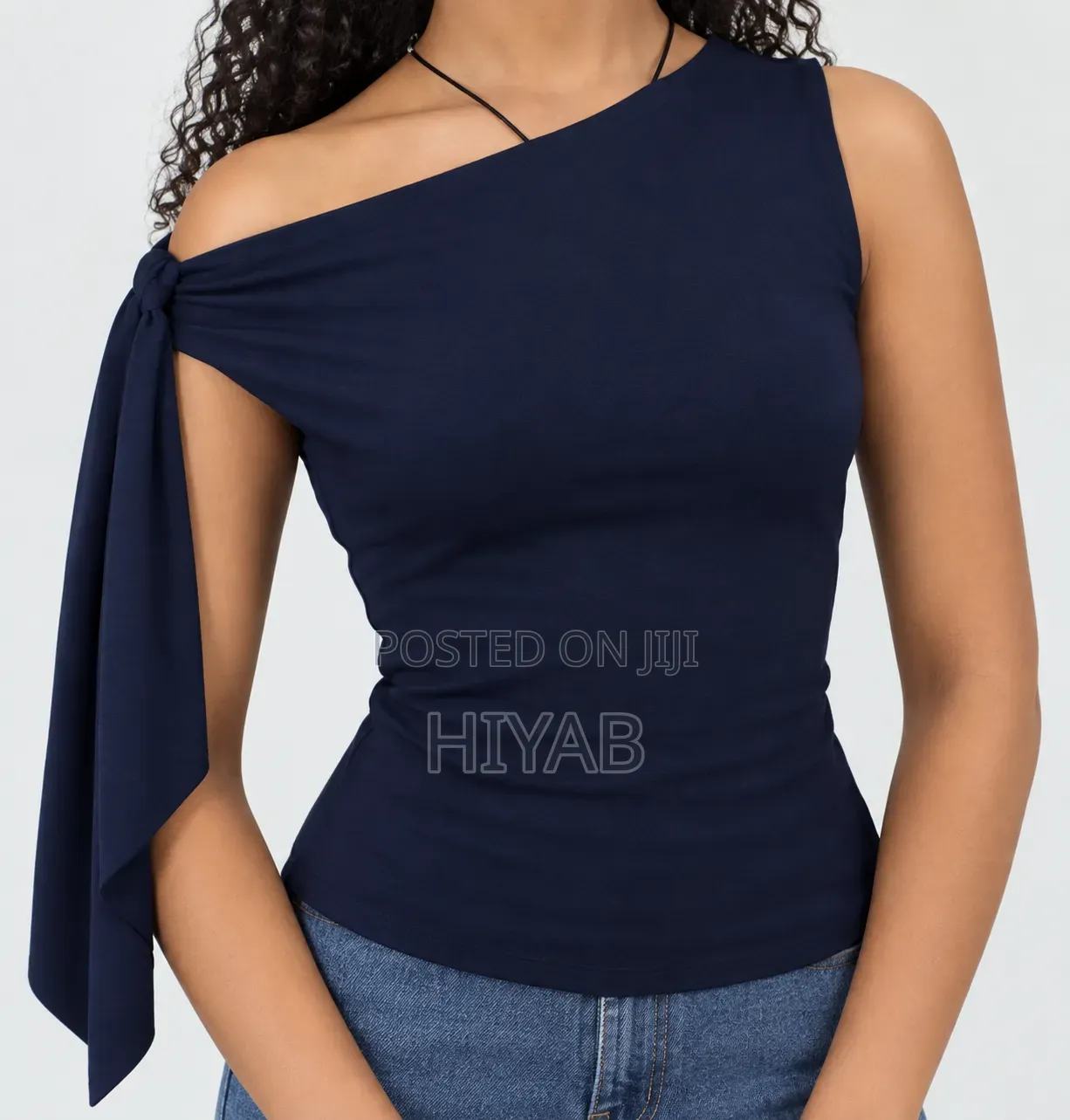 One-Shoulder Tie Top